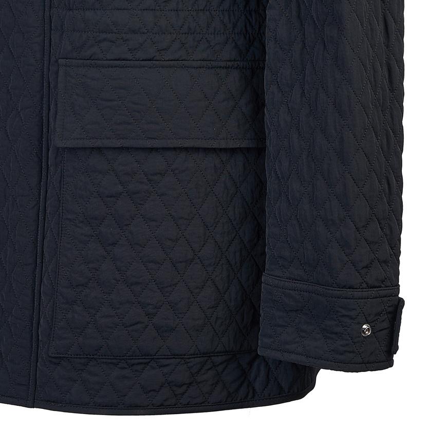 BURBERRY Women’s Hooded High-Neck Quilted Jacket Black