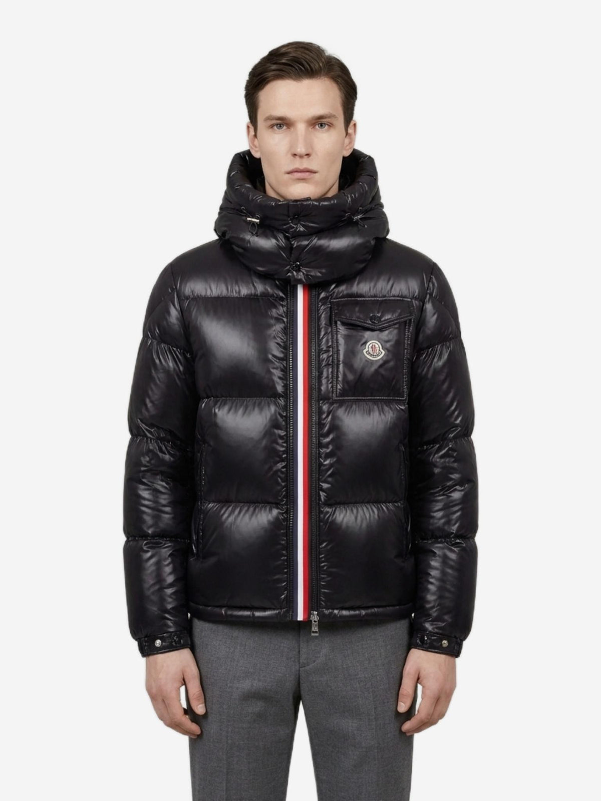 Moncler Black Down Puffer Jacket for Men