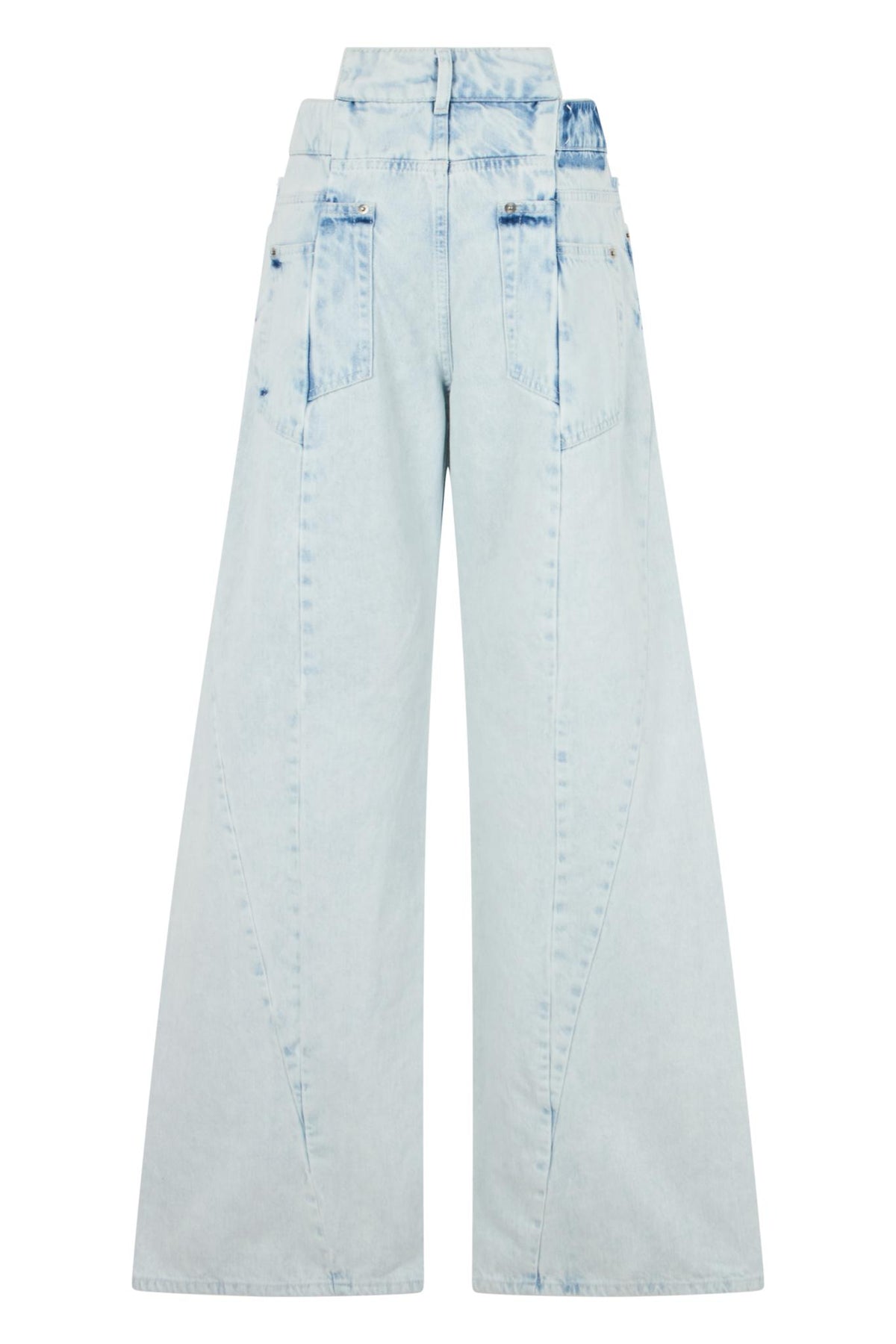 Maison Margiela Gray Distressed Denim Jeans Women’s Pants
