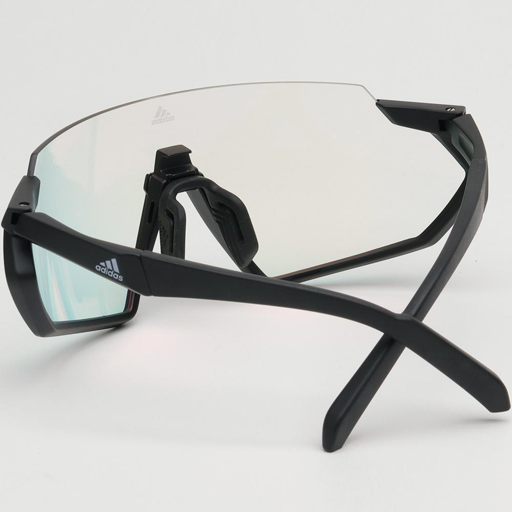 Adidas Photochromic Mirror Sports Sunglasses Clear Frame Cycling Base SP0041 02U