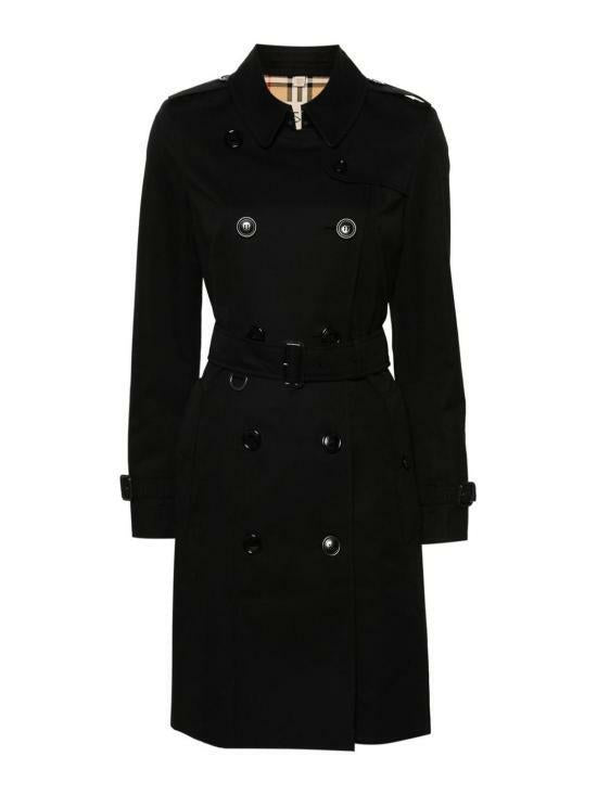 BURBERRY Mid-Length Chelsea Heritage Trench Coat Beige Women