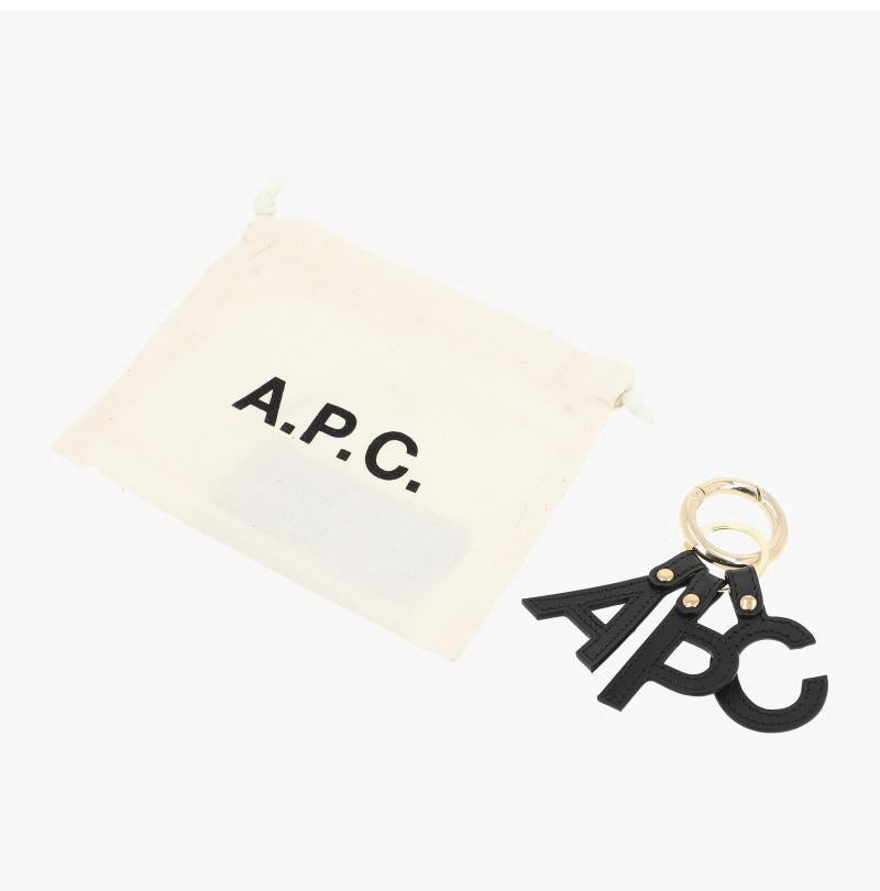 A.P.C. Unisex Metal Keyring Keychain F63656 LZZ BLACK