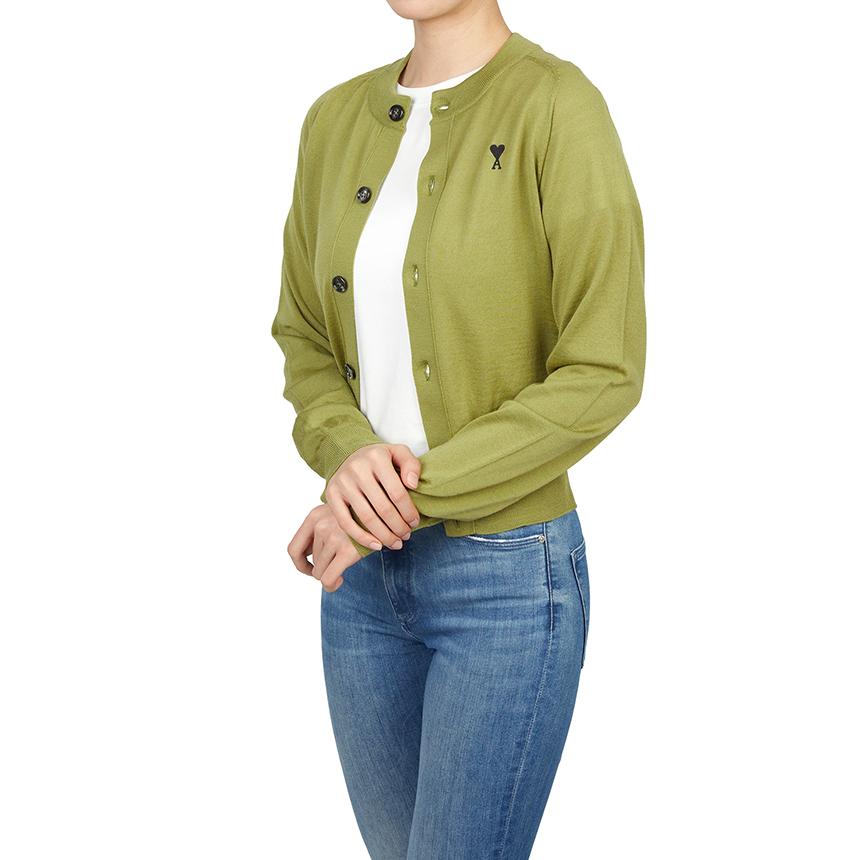 AMI Women’s Knit Cardigan FKC386 KN0039 A091