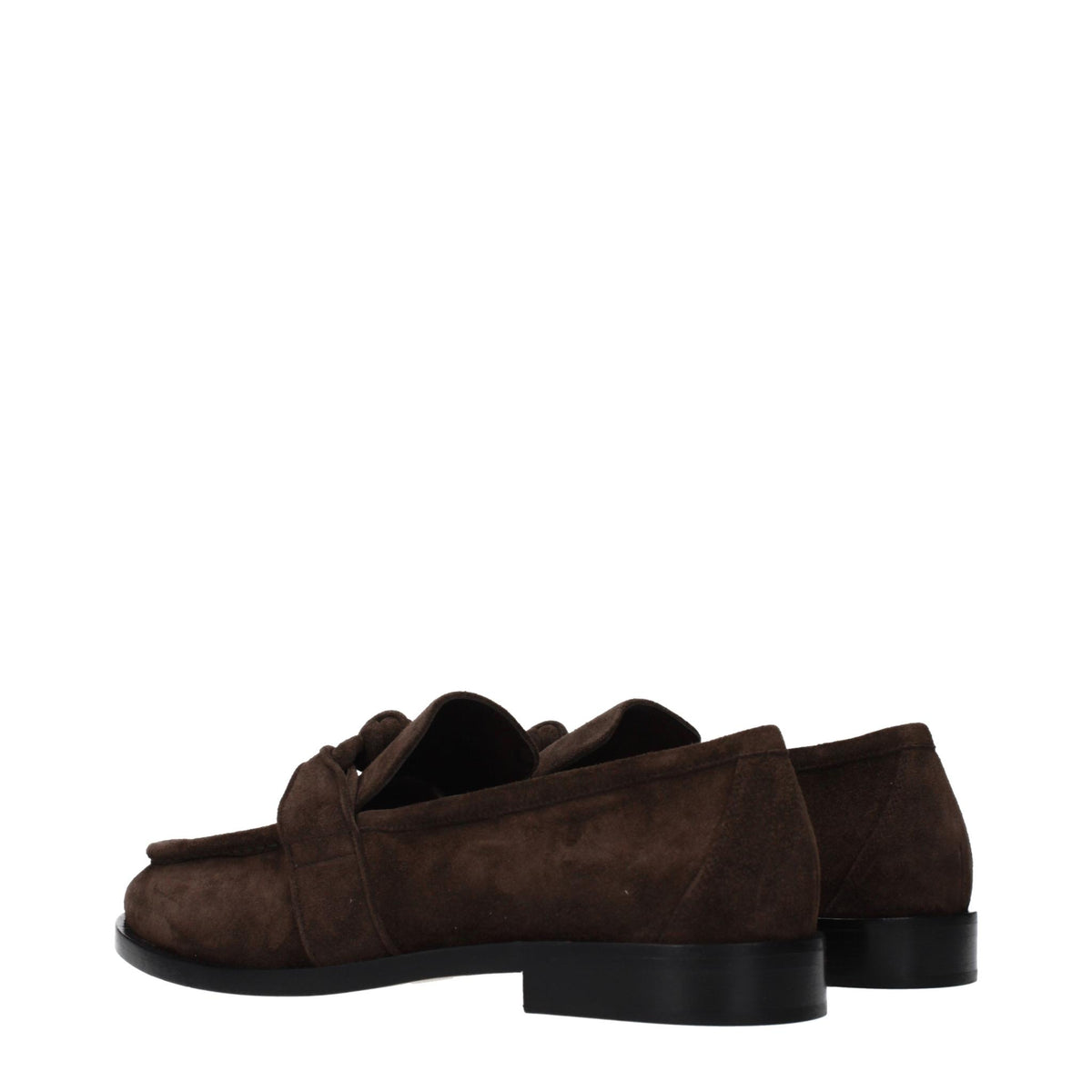 Bottega Veneta Black Leather Loafers for Men
