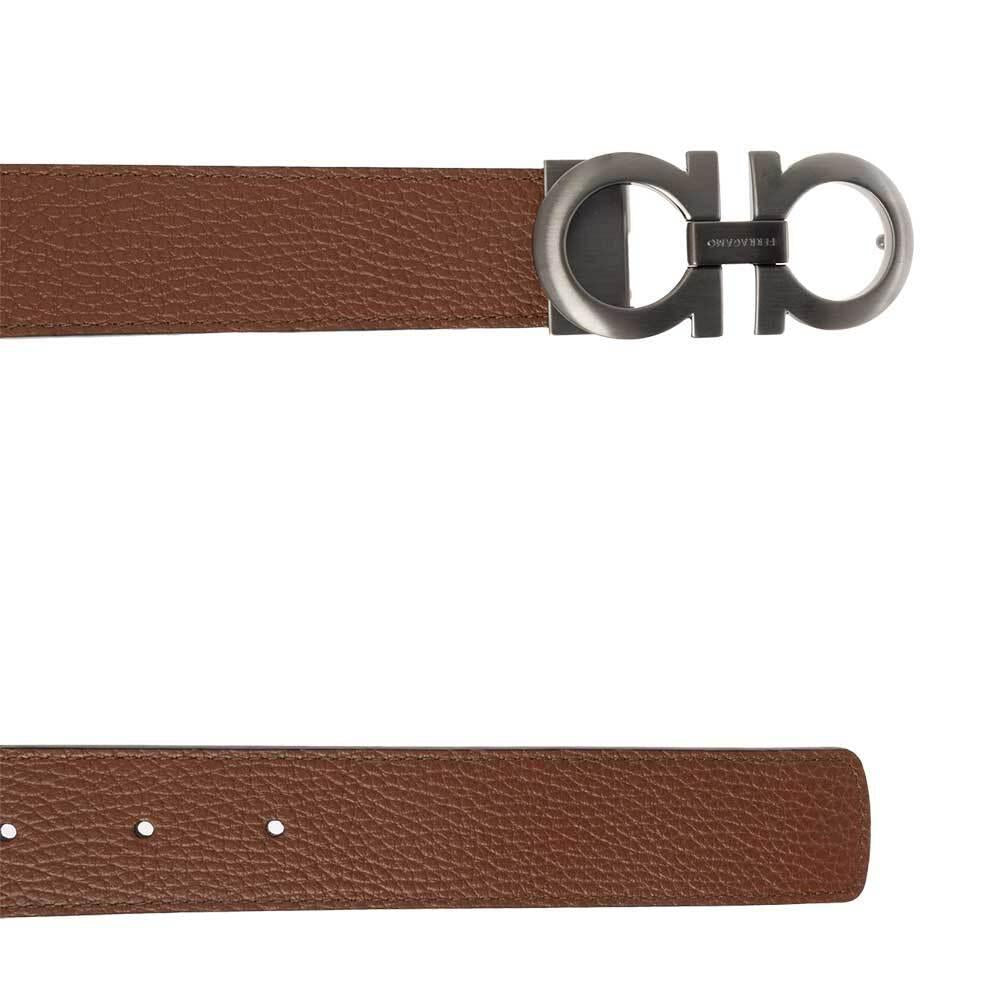 Ferragamo Reversible Gancini Leather Belt Men