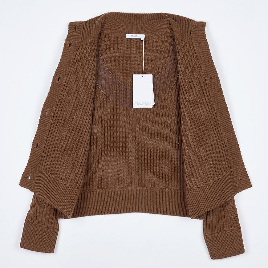 Max Mara AFELIO Wool Blend Cardigan for Women, Beige