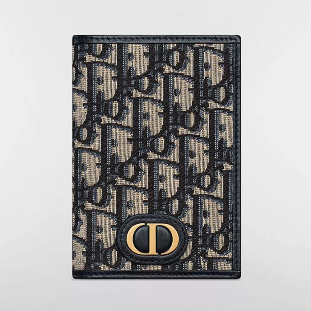 DIOR 30 Montaigne Passport Holder Wallet Unisex