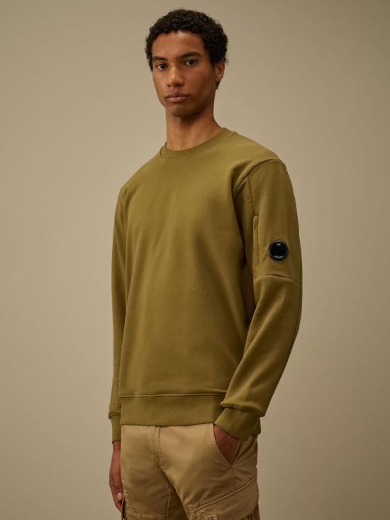 CP Company Diagonal Raised Fleece Crewneck Lens Sweatshirt SS713A0