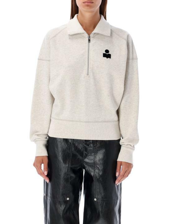Isabel Marant ROSS Logo Half Zip Sweatshirt Women’s