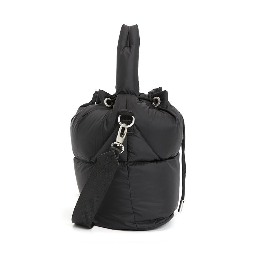 Parajumpers Hollywood Leather Bucket Bag Tote, Women’s, Gray 25 WPABABA33 0541