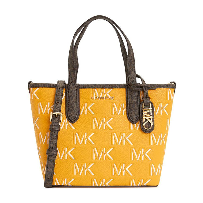 Michael Kors Eliza Golden Rod Leather Tote Bag