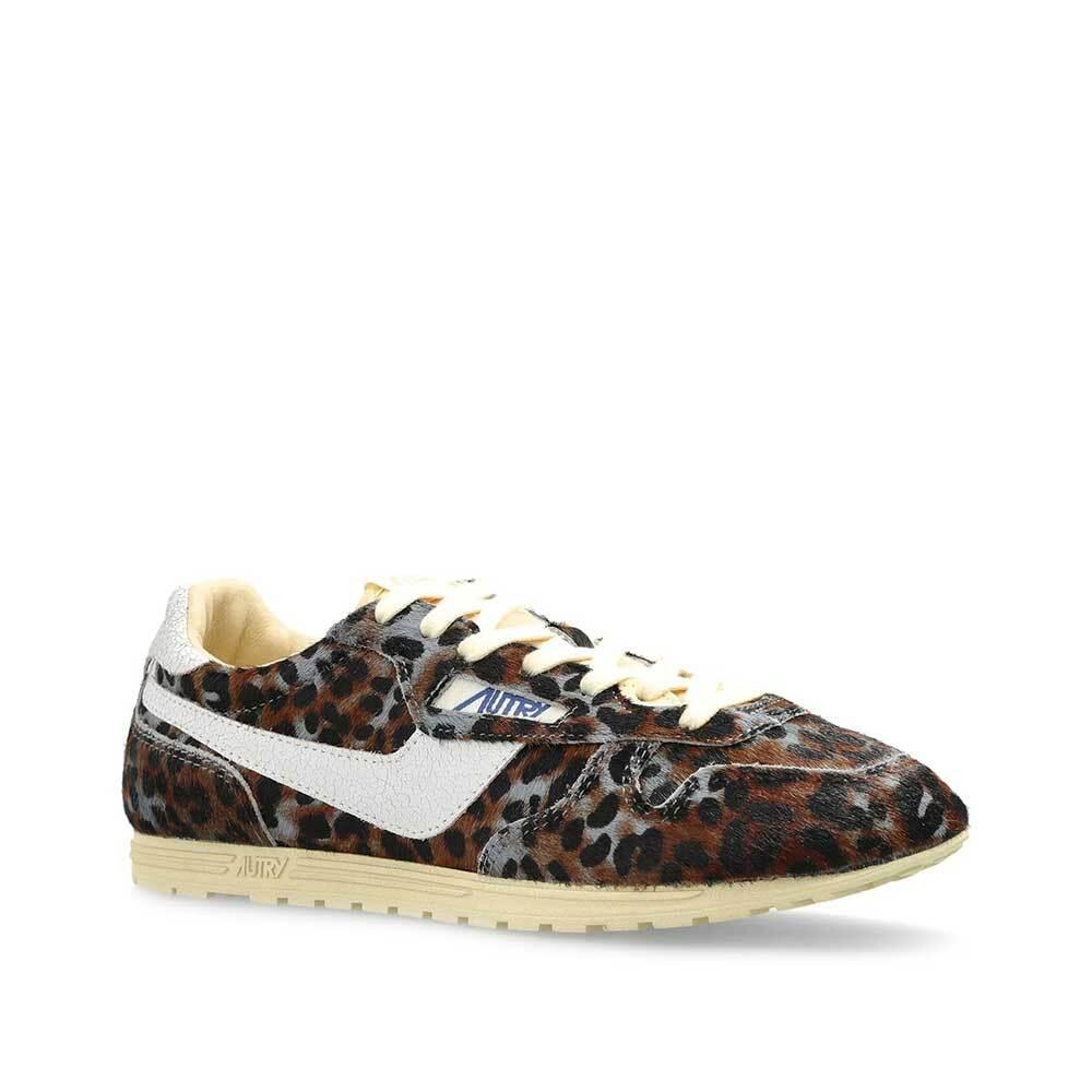 AUTRY Windspin Pony Hair Low-Top Sneakers Women