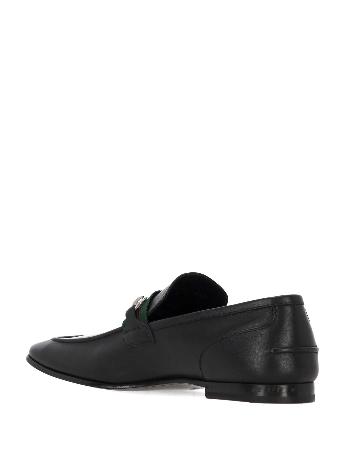 GUCCI Black Leather Loafers for Men