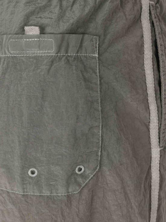 STONE ISLAND Military Green Cotton Drawstring Cargo Sho K1S15B100006 S0043 V0054