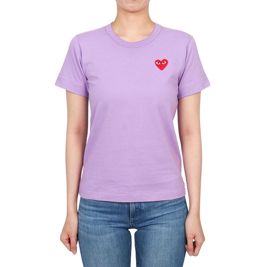 Comme des Garcons Red Heart Patch Women’s Short Sleeve T-Shirt AZ T211 051 4