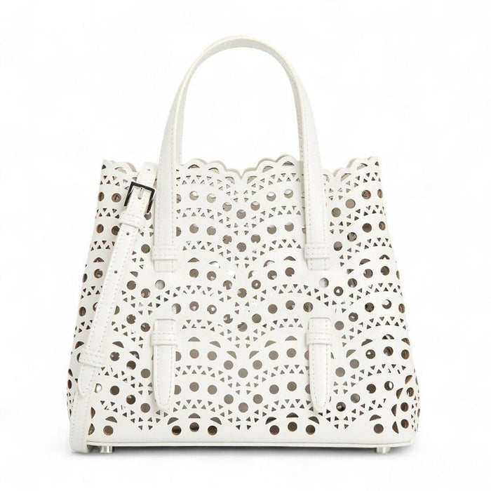 ALAIA Mina 20 Leather Tote Bag for Women