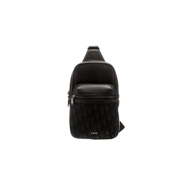 DIOR Oblique Jacquard Crossbody Bag Black Men’s Crossbody