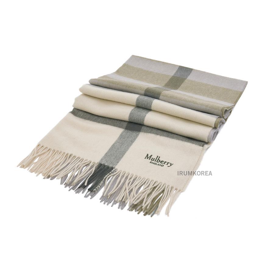Mulberry Women’s Large Check Wool Scarf VS4295 889 W563
