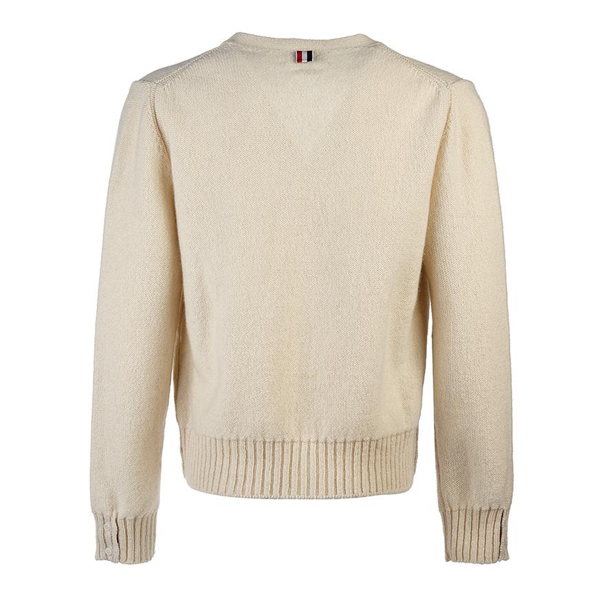 THOM BROWNE 4-Bar Stripe Wool Mohair Men's Cardigan MKC455A Y1032 100