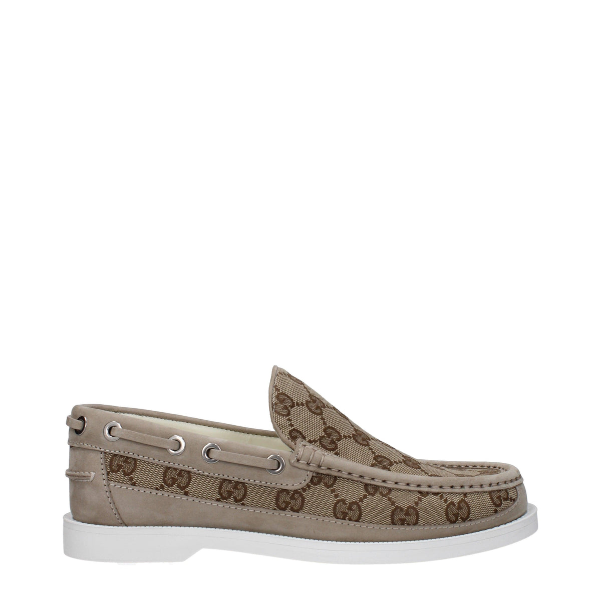 GUCCI Brown Leather Loafer Men's Dress Shoes