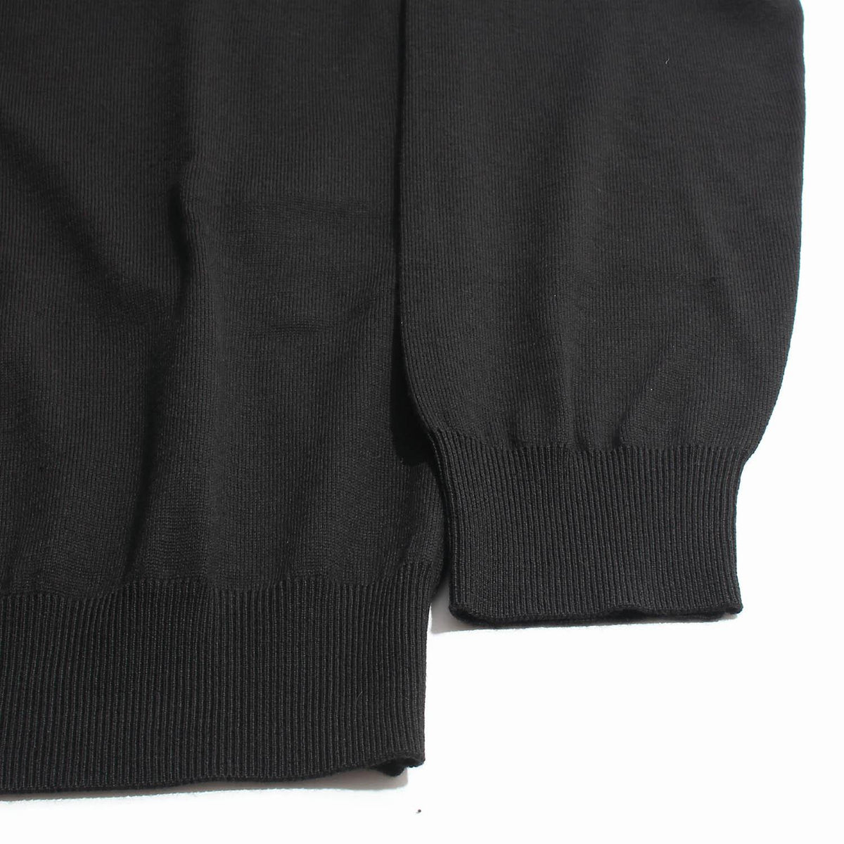 DIOR MEN Black Clover Embroidered Logo Round Neck Knit Sweater