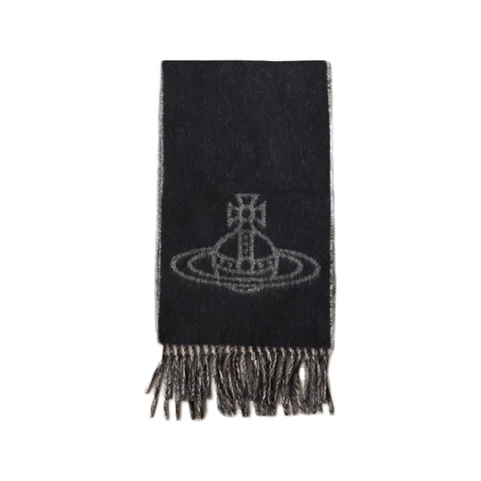 Vivienne Westwood ORB Single Two-Tone Black Scarf