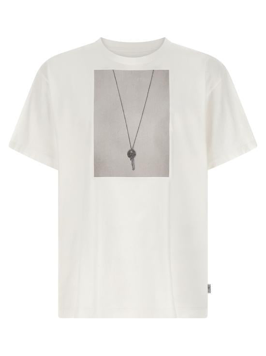 MM6 Short Sleeve T-Shirt for Men SH0GC0068 M20050 101 WHITE DOM