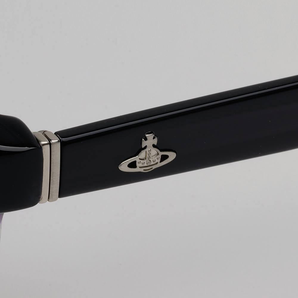 Vivienne Westwood Black Clear Acetate Square Sunglasses VW5025 091