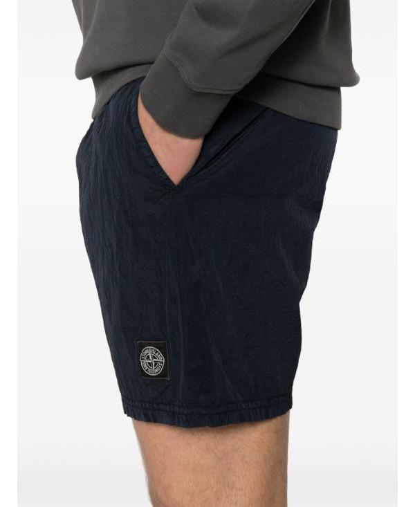 STONE ISLAND Nylon Metal In Econyl Bermuda T-Shirt Black