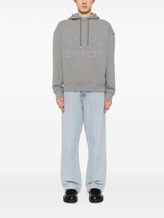 Maison Kitsune Women’s Cotton Hoodie S NM00702KM0326H131 MEDIUM GREY MELANGE DOM