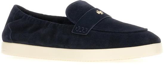 Tory Burch Blue Leather Loafers