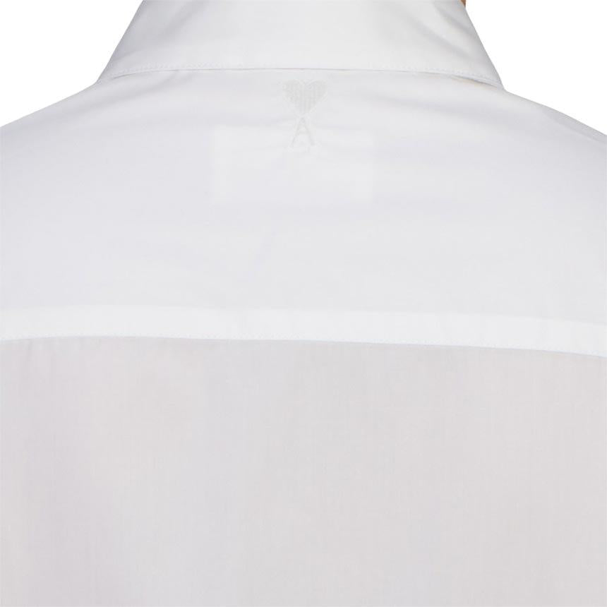 AMI Unisex Long Sleeve Shirt White Cotton