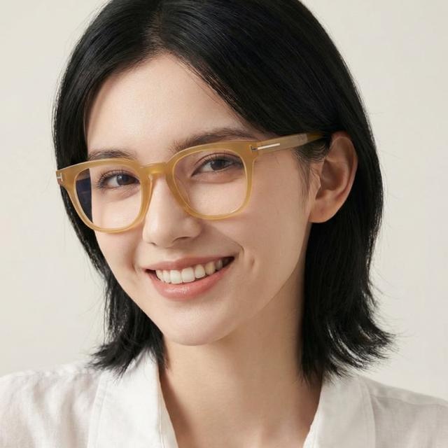 TOM FORD Blue Light Blocking Acetate Square Eyeglasses Unisex TF5999KB 047
