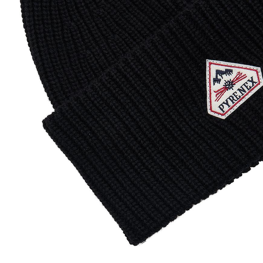 Pyrenex Unisex Logo Patch Knit Beanie HUU011 0009