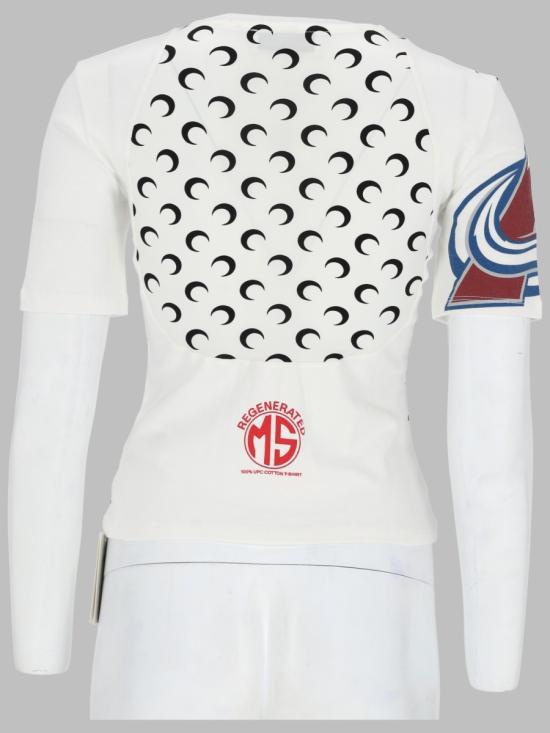 Marine Serre White Short-Sleeve T-Shirt