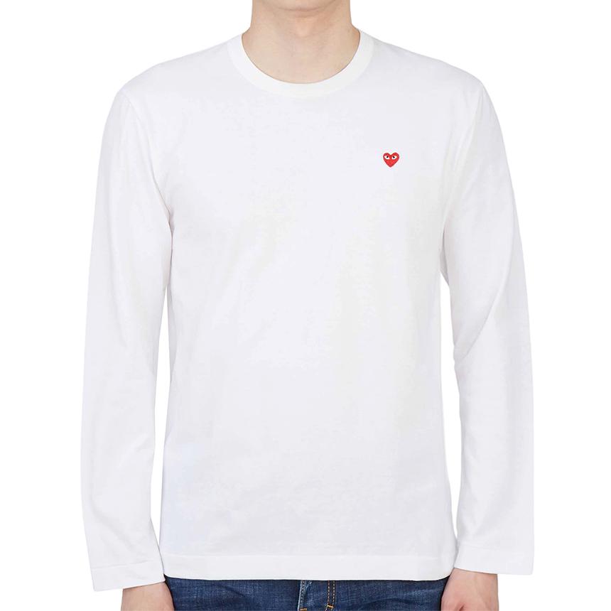 Comme des Garcons Mini Red Heart Logo Men’s Long Sleeve T-Shirt AX T308 051 2
