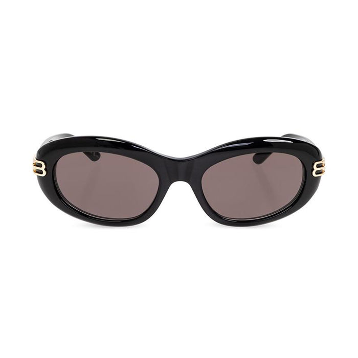 BALENCIAGA Casino Round Sunglasses Black Acetate