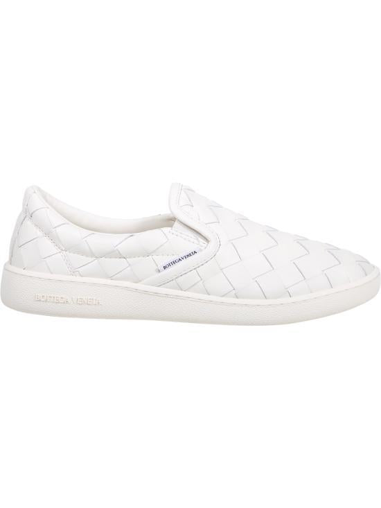 Bottega Veneta White Leather Sneakers