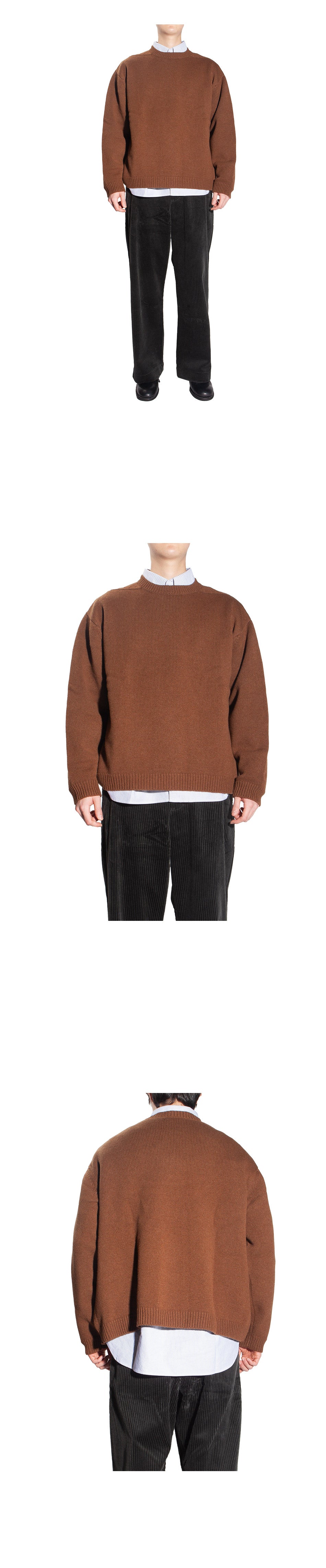 STUDIO NICHOLSON Hemil Men's Knit Crewneck Sweater HEMYL SNM377