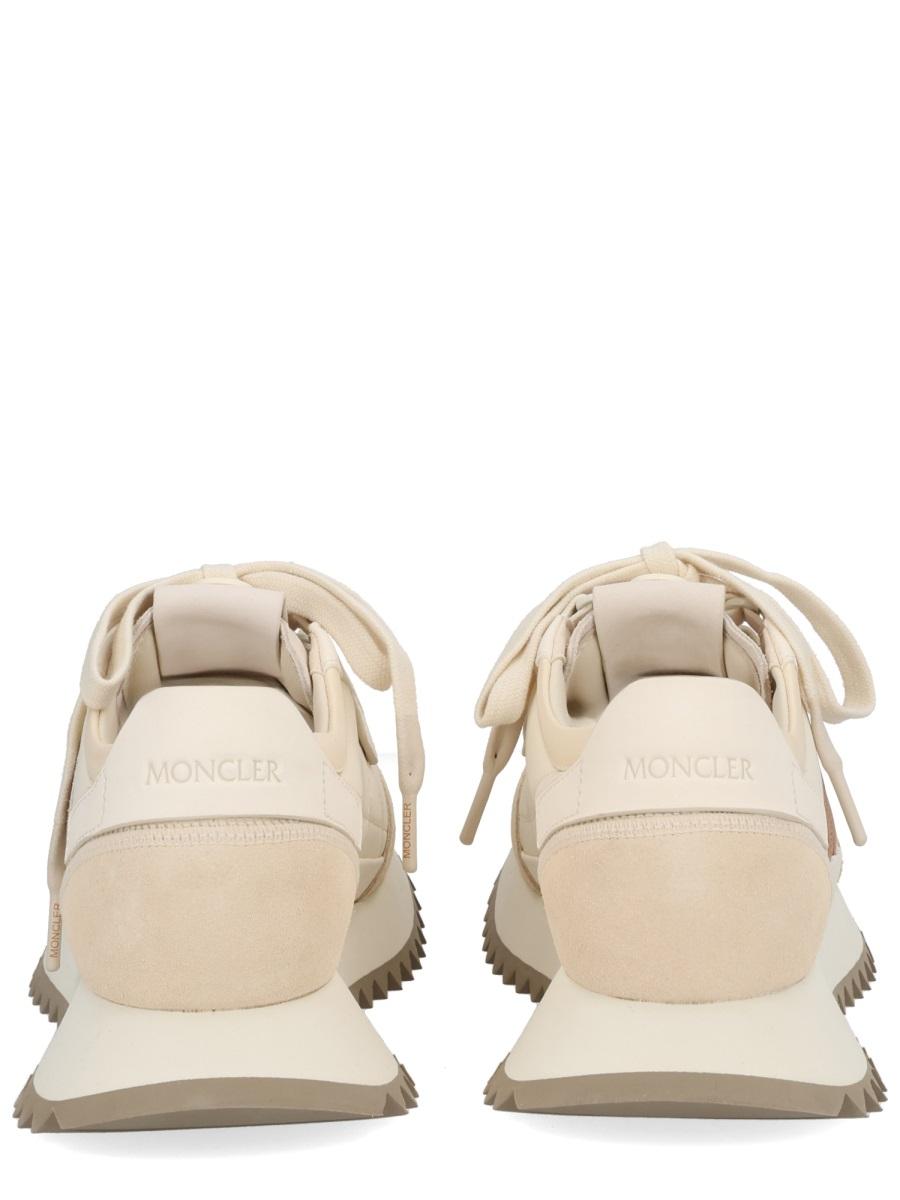 Moncler White Leather Low-Top Sneakers Women’s