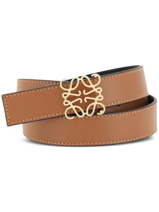 LOEWE Regular Leather Belt Women’s Accessory E821Z26X032544 BLACK GOLD DOM