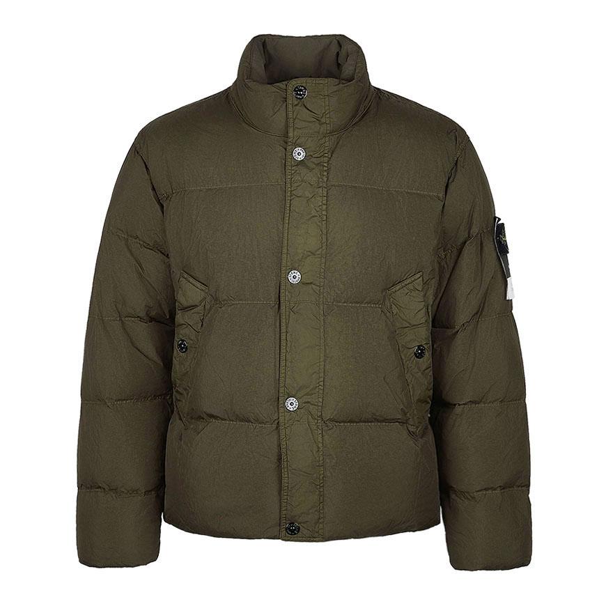 STONE ISLAND Crinkle Reps NY Down Jacket Men FW26 Green