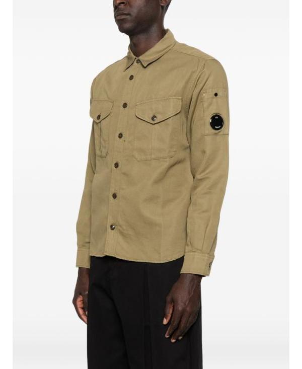 CP Company Cotton Linen Long Sleeve Shirt