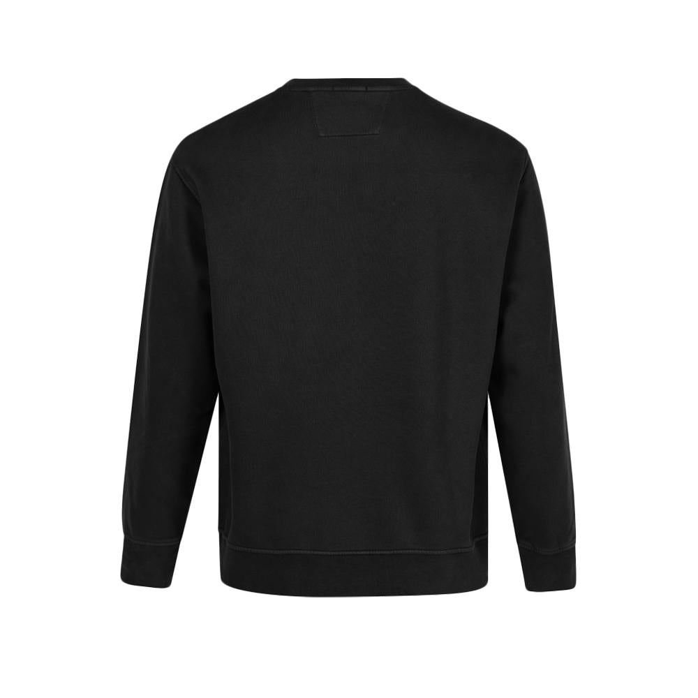 CP Company Logo Embroidered Fleece Sweatshirt Men Black