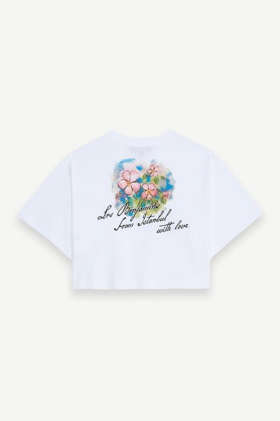 Les Benjamins White Short Sleeve T-Shirt LEBW 251 MRTS 006