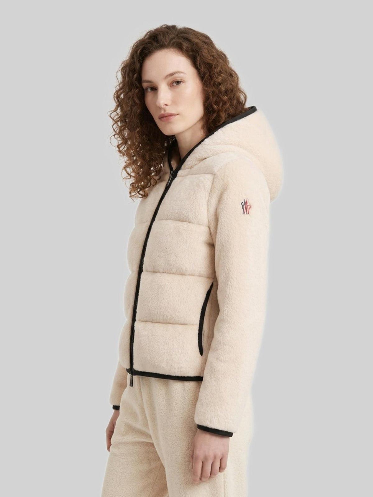Moncler Fleece Lined Down Puffer Jacket