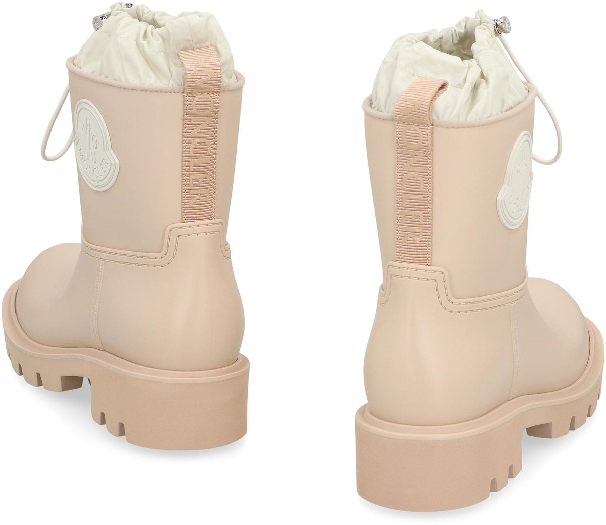 Moncler Black Leather Mid-Calf Ankle Boots