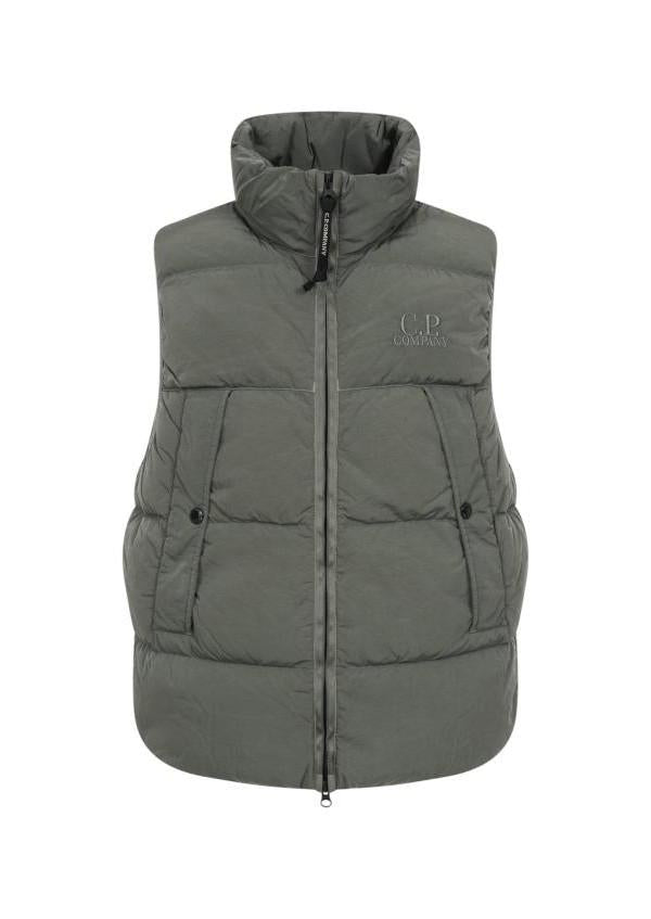 CP Company Chrome-R Lens Vest Black Nylon Utility Jacket 19CMVE149A 005904G 356