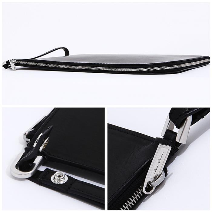 Rick Owens Leather Clutch Bag for Laptop/Tablet RB19S0314 LNP 09