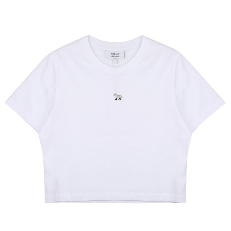 Maison Kitsune Baby Fox Patch T-Shirt White Cotton Women’s OW00104 KJ0008 P100